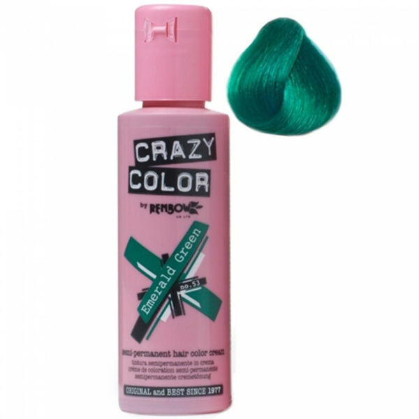 crazy color emerald green 100 ml colore semi permanente